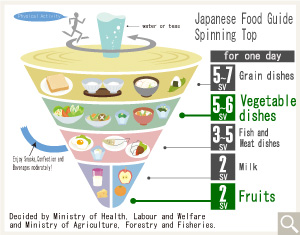 Japanese Food Guide Spinning Top